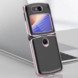 Hurtel Plating Case hard case pokrowiec etui z metaliczną ramką Motorola Razr 5G czarny 9