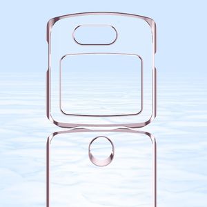 Hurtel Plating Case hard case pokrowiec etui z metaliczną ramką Motorola Razr 5G czarny 10