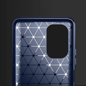 Hurtel Carbon Case elastyczne etui pokrowiec Xiaomi Poco F3 niebieski 6