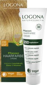 Logona Roślinna Farba Do Włosów W Kremie 200 Kupferblond (Miedziany Blond) 1