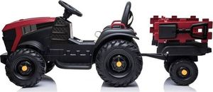 Lean Cars Traktor z Przyczepą na akumulator BDM0925 Czerwony 4