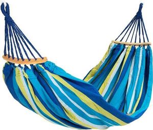 ModernHome Hamak ogrodowy dwuosobowy z pokrowcem - niebieski 2