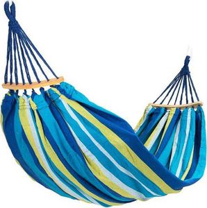 ModernHome Hamak ogrodowy dwuosobowy z pokrowcem - niebieski 4