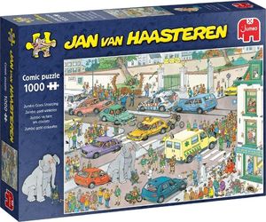 Jumbo Puzzle 1000 Haasteren Słoń na zakupach G3 1