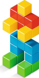 Geomag Klocki Magicube Full Color Recycled Crystal 24 el. 5