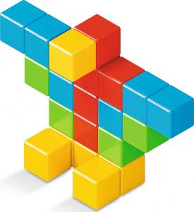 Geomag Klocki Magicube Full Color Recycled Crystal 24 el. 6