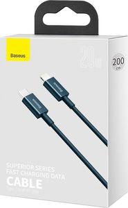 Kabel USB Baseus USB-C - Lightning 2 m Niebieski (BSU2662BLU) 5
