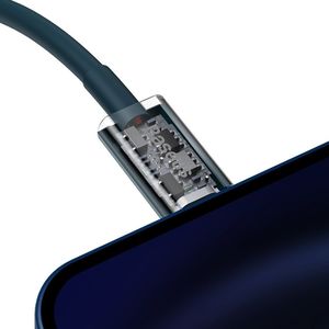 Kabel USB Baseus USB-C - Lightning 2 m Niebieski (BSU2662BLU) 7