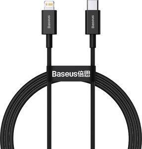 Kabel USB Baseus USB-C - Lightning 1 m Czarny (BSU2666BLK) 1