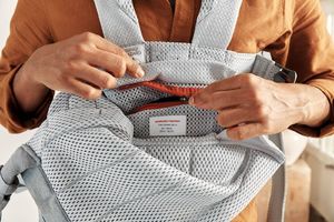 BabyBjorn BABYBJORN - nosidełko Harmony 3D Mesh, Srebrny 48