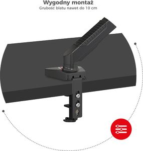 Huzaro Uchwyt biurkowy na monitor 15" - 27" Motion 1.3 4