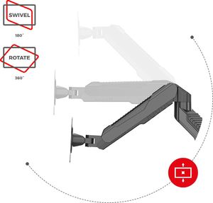 Huzaro Uchwyt biurkowy na monitor 15" - 27" Motion 1.3 9