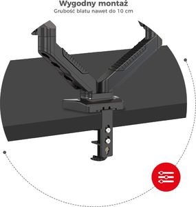 Huzaro Uchwyt biurkowy na monitor 15" - 27" Motion 2.3 5
