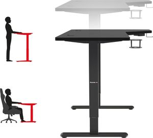 Biurko Huzaro Hero 9.0 Czarne 140 cmx60 cm 8