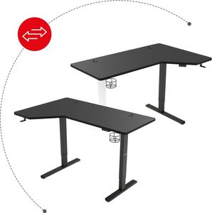 Biurko Huzaro Hero 9.0 Czarne 140 cmx60 cm 10