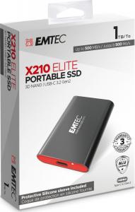 Dysk zewnętrzny SSD Emtec X210 Elite 1TB Czarno-czerwony (JAB-6949170) 4