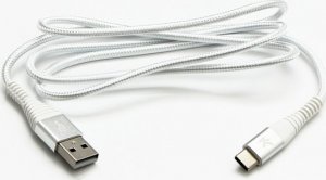 Kabel USB Logo USB-A - USB-C 1 m Biały 1