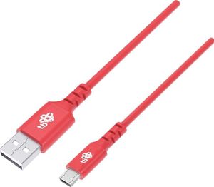 Kabel USB TB Print USB-A - microUSB 1 m Czerwony (1_742411) 1