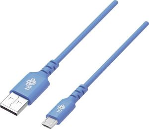 Kabel USB TB Print USB-A - microUSB 1 m Niebieski (1_742410) 1