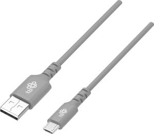 Kabel USB TB Print USB-A - microUSB 1 m Szary (1_742409) 1