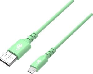 Kabel USB TB Print USB-A - microUSB 1 m Zielony (1_762566) 1