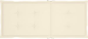 vidaXL Rozkładane krzesła ogrodowe z poduszkami, 8 szt., drewno tekowe 8