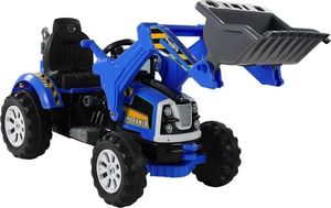 Lean Sport Traktor na akumulator z Łyżką Koparka Niebieski 1