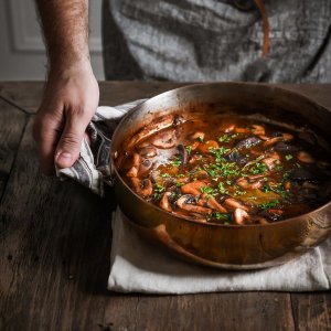 De Buyer De Buyer Prima Matera Saucepot Copper/Steel 28cm curved induct. 2