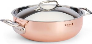 De Buyer De Buyer Prima Matera Saucepot Copper/Steel 28cm curved induct. 3