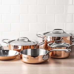 De Buyer De Buyer Prima Matera Sauté Pan Copper/Steel 24cm curved induc. 9