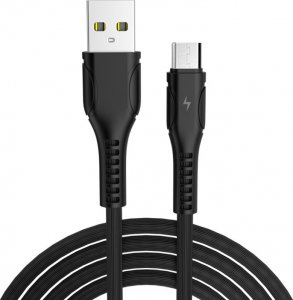 Kabel USB Libox USB-A - microUSB 1 m Czarny (LB0096NEW) 1