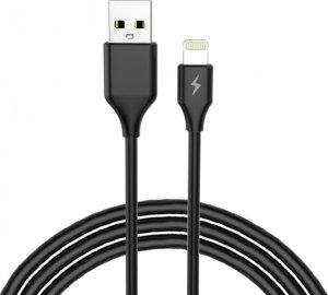 Kabel USB Libox USB-A - Lightning 1 m Czarny (LB0067L) 1