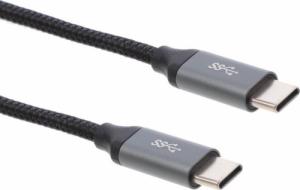 Kabel USB Montis USB-C - USB-C 1 m Czarno-srebrny (MT004) 1