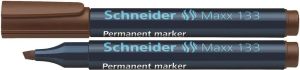 Schneider Marker permanentny SCHNEIDER Maxx 133, ścięty, 1-4 mm, brązowy (4004675038616) 1