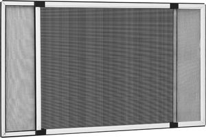 vidaXL Rozsuwana moskitiera okienna, biała, (75-143)x50 cm 1