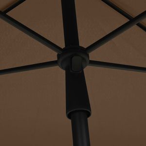 vidaXL Parasol ogrodowy na słupku, 210x140 cm, kolor taupe 2