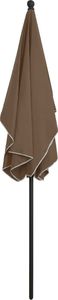 vidaXL Parasol ogrodowy na słupku, 210x140 cm, kolor taupe 5
