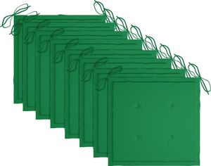 vidaXL Sztaplowane krzesła ogrodowe z poduszkami, 8 szt., tekowe 7