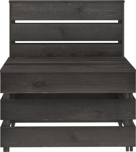 vidaXL Ogrodowa sofa środkowa z palet, impregnowane drewno sosnowe 2