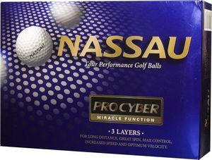 Nassau Piłki golfowe NASSAU PRO CYBER (żółte) 1