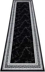 Dywany Łuszczów Dywan, Chodnik GLOSS nowoczesny 2813 87 stylowy, ramka, grecki czarny / szary, 70x250 cm 1