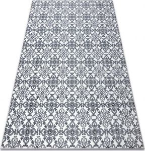 Dywany Łuszczów Dywan ARGENT - W4949 Kwiaty biały / szary, 133x190 cm 1