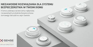 X-SENSE Czujnik - detektor czadu tlenku węgla LCD CO03D X-SENSE uniw 11