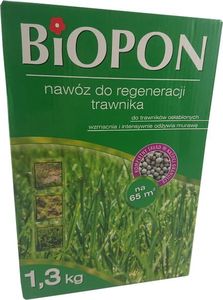 Biopon Nawóz Biopon do regeneracji trawy karton 1,3kg Nawóz do regeneracji trawnika 1,3kg 1