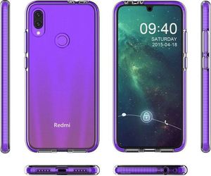 Hurtel Spring Case pokrowiec żelowe etui z kolorową ramką do Xiaomi Redmi Note 7 ciemnoróżowy 4