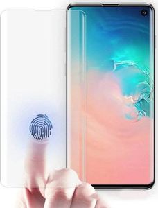 Hurtel Wozinsky Tempered Glass UV szkło hartowane UV 9H Samsung Galaxy S21 Ultra 5G (in-display fingerprint sensor friendly) - szkło bez kleju i lampki LED 5