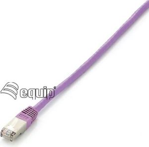 Equip Patchcord Cat6, S/FTP, 0.5m, fioletowy (605557) 1