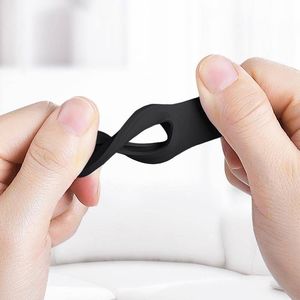 Crong Crong Silicone Case with Key Ring Brelok do Apple AirTag (czarny) 5