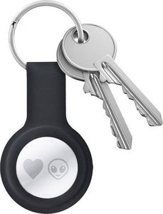 Crong Crong Silicone Case with Key Ring Brelok do Apple AirTag (czarny) 6