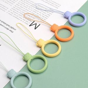 Hurtel Silikonowa smycz do telefonu zawieszka miś niedźwiadek ring na palec ciemnoniebieski 9